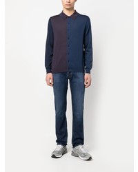 Paul Smith Merino Wool Buttoned Polo Top