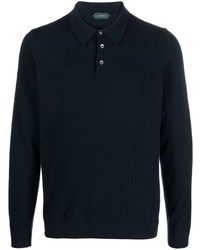 Zanone Wool Cashmere Polo Shirt
