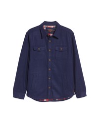 The Normal Brand Brightside Regular Fit Wool Blend Shirt Jacket