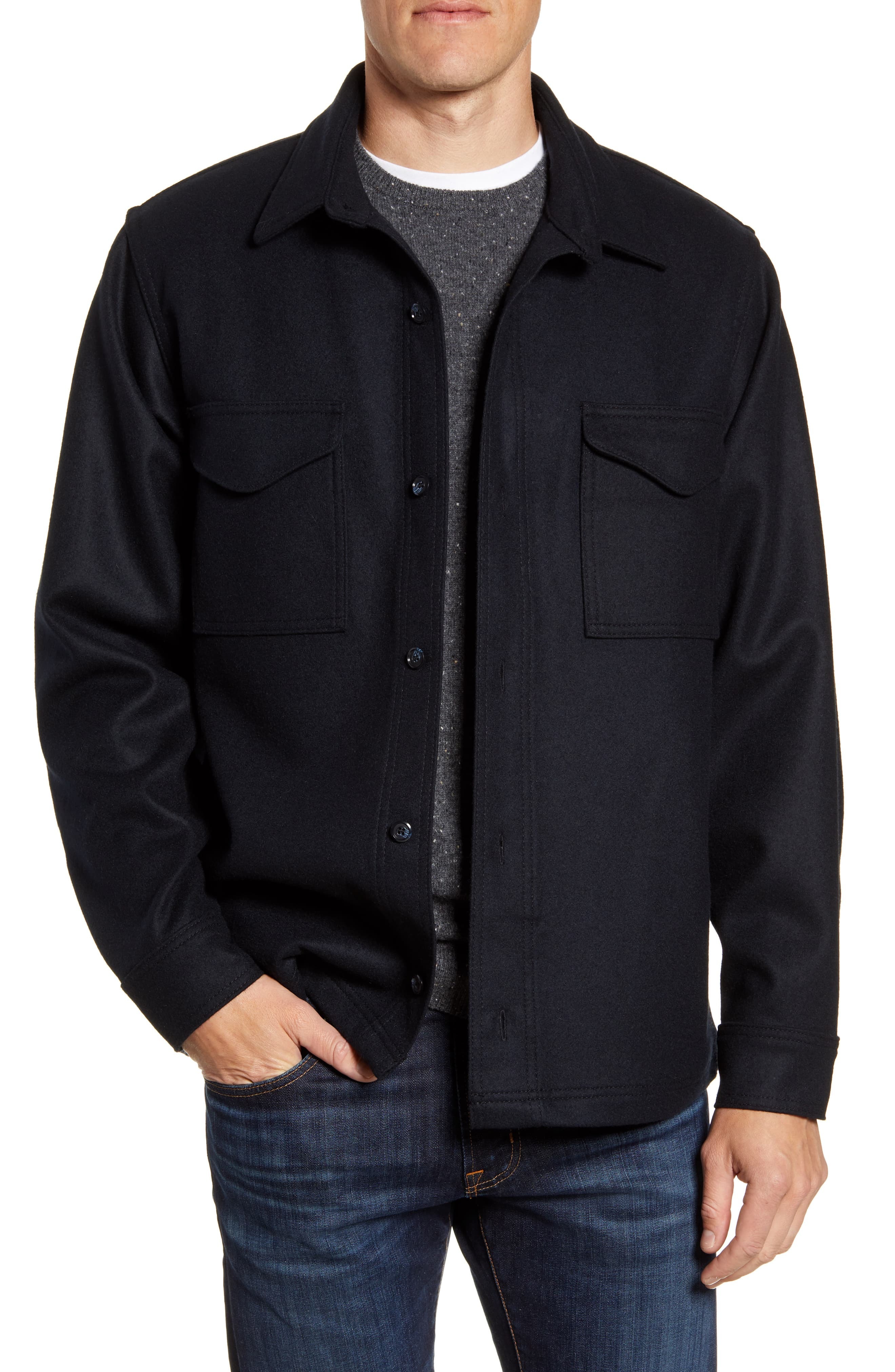 Filson Regular Fit Wool Shirt Jacket, $250 | Nordstrom | Lookastic