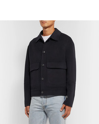 Ami Wool And Cashmere Blend Blouson Jacket