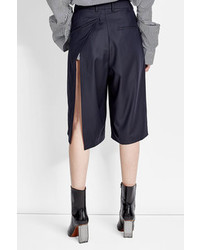 Vetements X Brioni Tailored Wool Shorts With A Slit