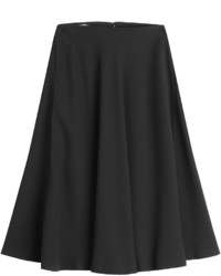 Jil Sander Navy Skirt With Wool