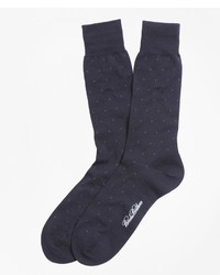 Brooks Brothers Merino Wool Big Dot Crew Socks
