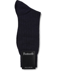Pantherella Laburnum Ribbed Merino Wool Blend Socks