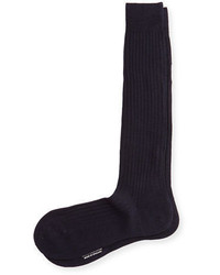Pantherella Over The Calf Ribbed Merino Wool Socks
