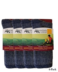 Navy Wool Socks