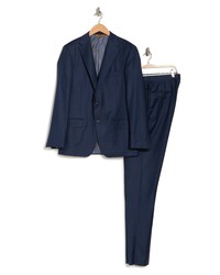 Hickey Freeman Beacon B Series Classic Fit Wool Suit