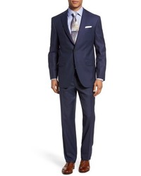 David Donahue Big Tall Ryan Classic Fit Solid Wool Suit