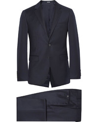 Lanvin Blue Slim Fit Wool And Cashmere Blend Suit