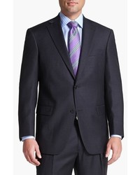 Hart Schaffner Marx Chicago Classic Fit Solid Wool Suit