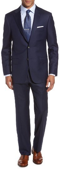 Hickey Freeman Classic B Fit Loro Piana Wool Suit Flash Sales | website ...