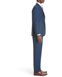 Canali Classic Fit Solid Wool Mohair Suit