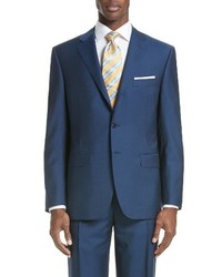 Canali Classic Fit Solid Wool Mohair Suit