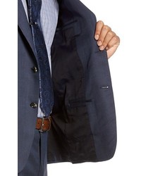 Hickey Freeman Classic Fit Solid Wool Suit