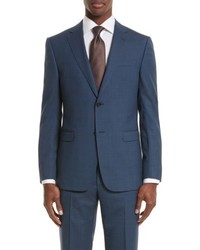 Z Zegna Drop 7 Trim Fit Solid Wool Silk Suit