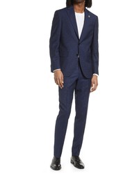Ted Baker London Fit Pin Dot Wool Suit In Blue At Nordstrom