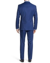 BOSS Jetslenon Trim Fit Solid Wool Suit