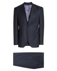 Ted Baker London Karl Slim Fit Stripe Wool Suit