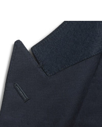 Kingsman Harrys Navy Super 120s Wool And Cashmere Blend Suit