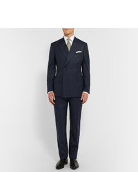 Kingsman Harrys Navy Super 120s Wool And Cashmere Blend Suit