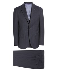 Ted Baker London Konan Slim Fit Stripe Wool Suit
