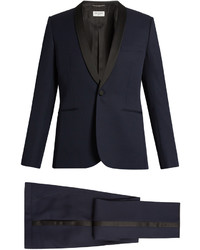 Saint Laurent Le Smoking Grain De Poudre Wool Suit
