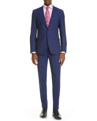 Canali Milano Classic Fit Solid Wool Suit
