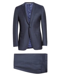 Canali Milano Classic Fit Solid Wool Suit