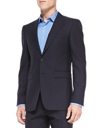 Burberry Modern Fit Wool Suit Navy