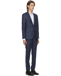 Paul Smith Navy Red Wool Soho Suit