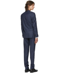 Paul Smith Navy Red Wool Soho Suit