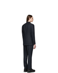 Burberry Navy Wool Cashmere Double Breasted Suit