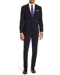 BOSS Neight Fit Solid Stretch Wool Blend Travel Suit