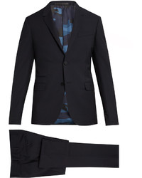 Valentino Notch Lapel Wool And Mohair Blend Suit