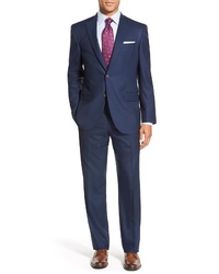 David Donahue Ryan Classic Fit Solid Wool Suit