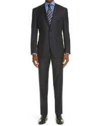 Canali Siena Microcheck Wool Suit