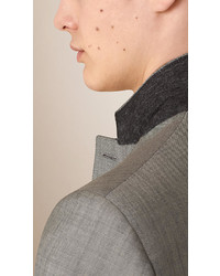 Burberry Slim Fit Wool Mohair Part Canvas Suit