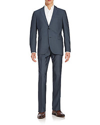 Saks Fifth Avenue Trim Fit Wool Suit