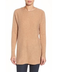 Halogen Highlow Wool Cashmere Tunic Sweater