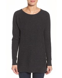 Halogen Highlow Wool Cashmere Tunic Sweater