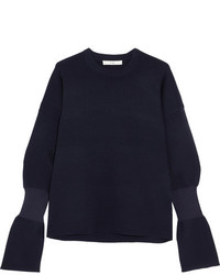 Tibi Merino Wool Sweater Midnight Blue