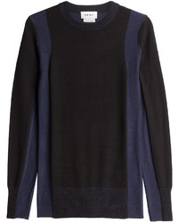 DKNY Two Tone Pullover With Merino Wool