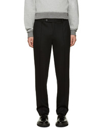 Wooyoungmi Navy Wool Jersey Trousers
