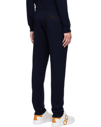 Salvatore Ferragamo Navy Wool Lounge Pants