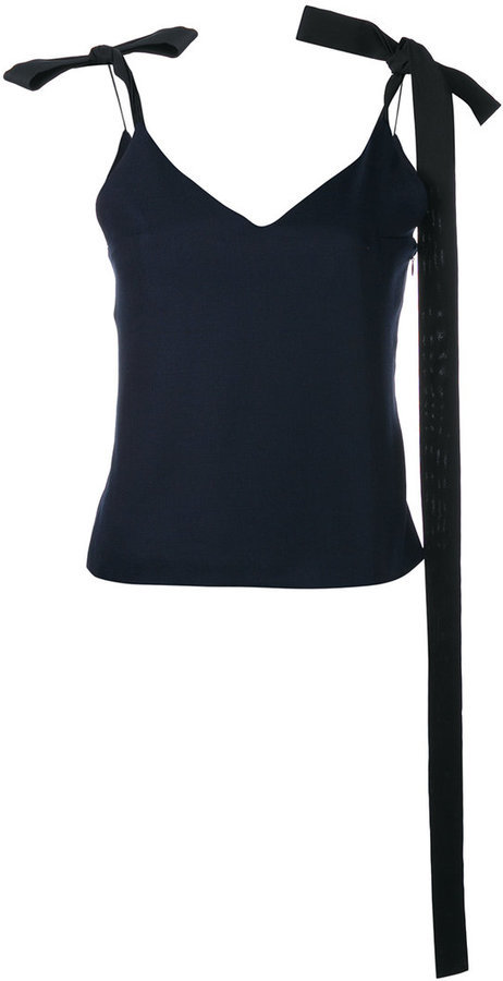 Jacquemus Ribbon Tie Shoulder Camisole, $236 | farfetch.com