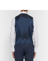 Hugo Boss Navy Slim Fit Wool Three Piece Suit