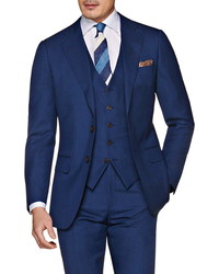 Suitsupply Solid Wool Three Piece Suit