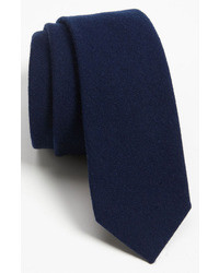 Navy Wool Tie