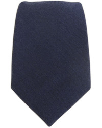 The Tie Bar Solid Wool Navy